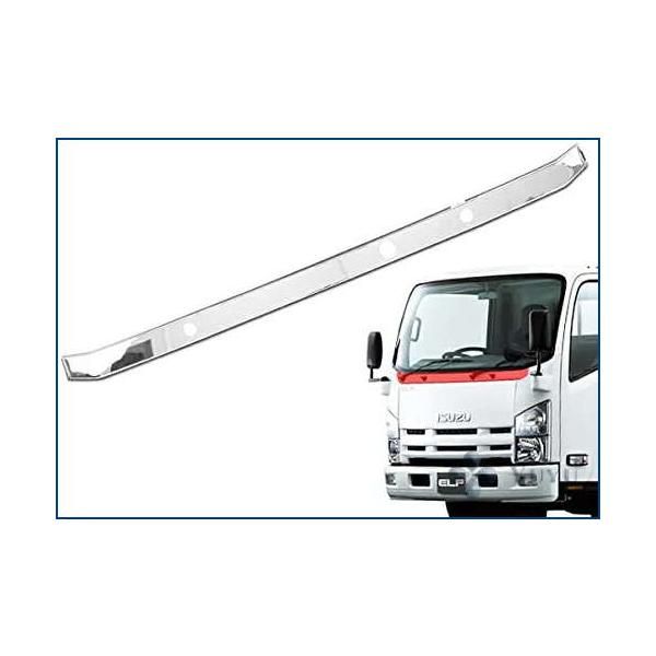 いすゞ 07 エルフ ワイドキャブ用 メッキワイパーパネル 貼り付けタイプ FFCRYSTALESIA_COM