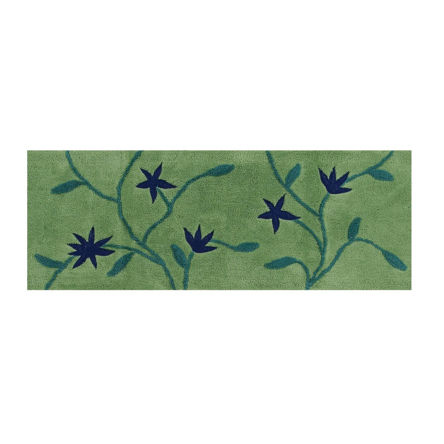 Color グリーン_Size 約45×120cm sybilla アメリア インテリアマット キッチンマット 約45× 120cm グリーン 35880