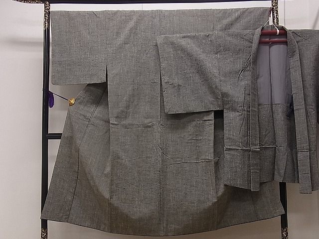 平和屋1男性　紬　アンサンブル　霞文　逸品　CAAD4098dy