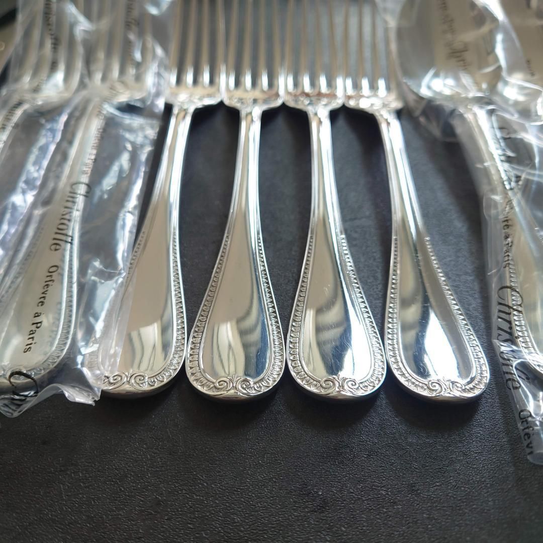 クリストフル スターリングシルバー マルメゾン テーブルサイズ 8点 フォーク クリストフル マルメゾン 0018 スタンダードフォーク 023