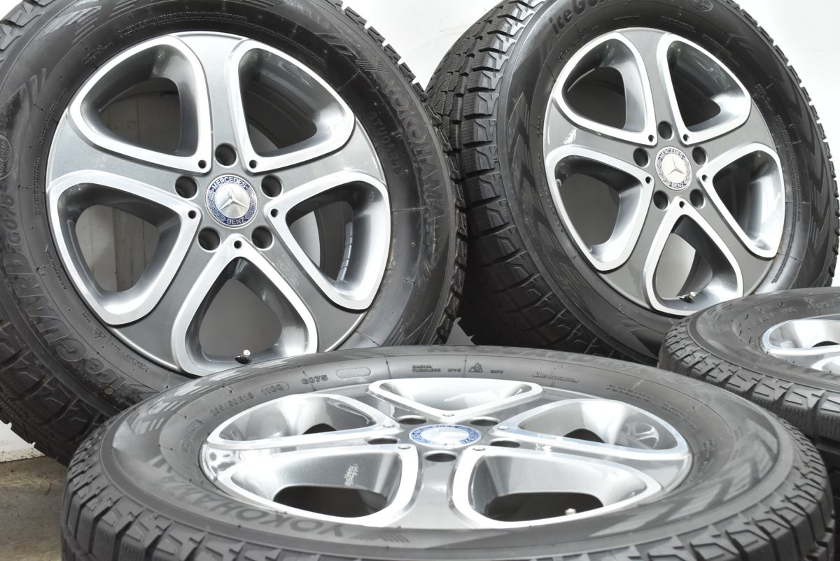 バリ溝 メルセデス ベンツ W463 Gクラス 純正 18in 7.5J 43 PCD130 ヨコハマ アイスガード G075 265|60R18 品番 A4634012902