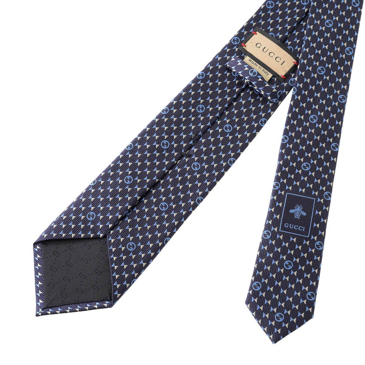 新品 グッチ GUCCI ネクタイ ラウンド インターロッキングG ネイビー 新品 グッチ GUCCI ネクタイ ラウンド インターロッキングG ネイビー