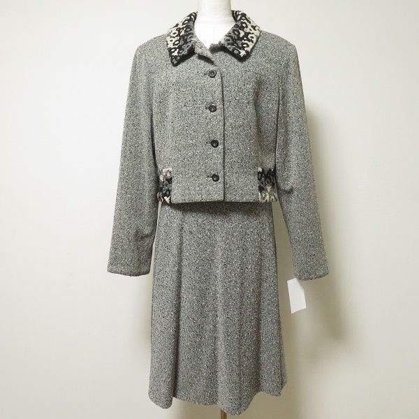 KENZO ケンゾー★スカートスーツ ダブル セットアップ 袖ギャザー バブリー KENZO ケンゾー☆スカートスーツ ダブル セットアップ 袖ギャザー