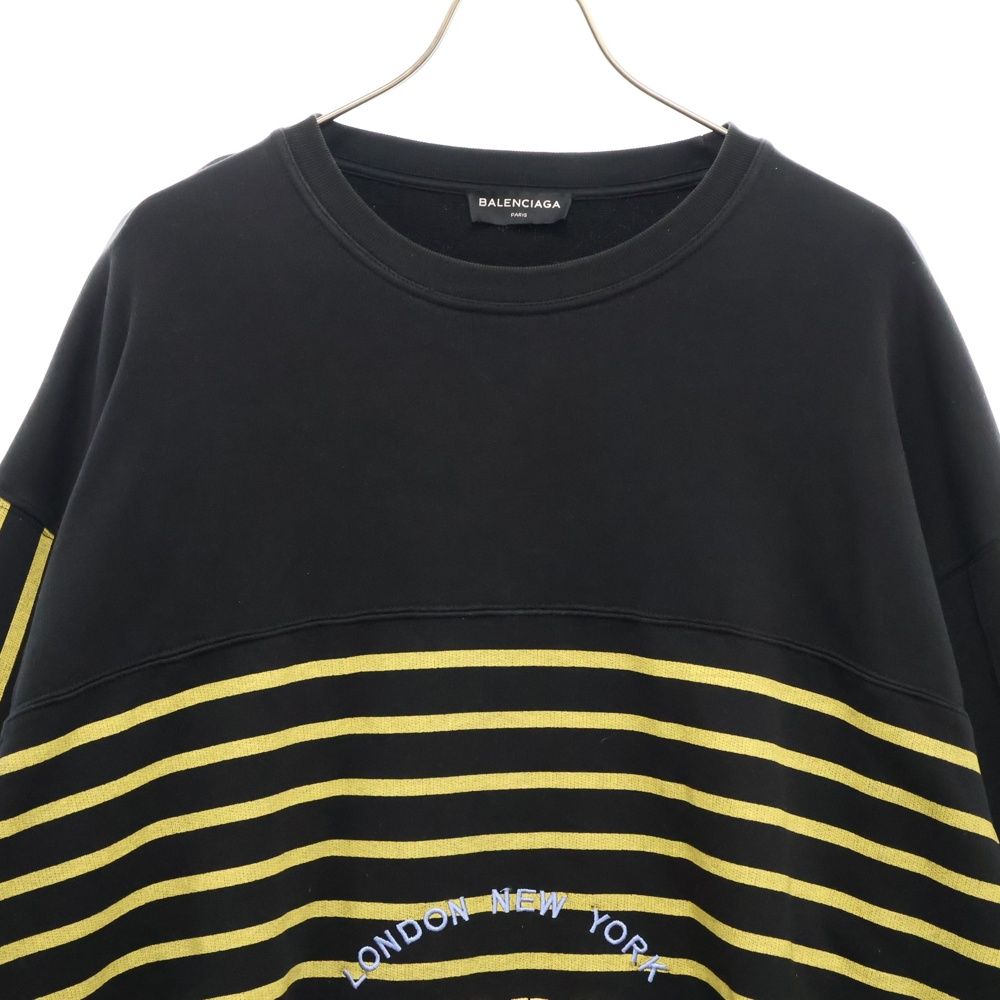 BALENCIAGA バレンシアガ 17AW OVERSIZE SWEATER BLEACH ブリーチ加工 