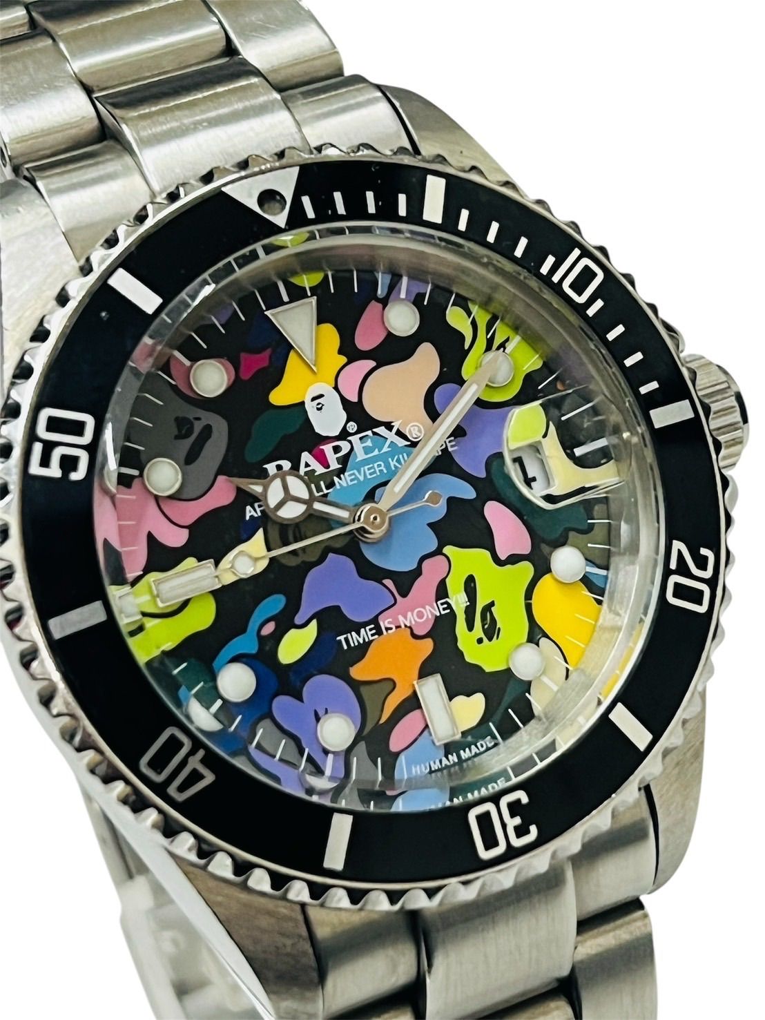 A BATHING APE BAPEX 自動巻 サルマリーナ マルチカモカラー A BATHING APE 腕時計 BAPEX 自動巻 サルマリーナ マルチカモ
