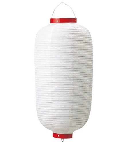 新着商品 イービーエム EBM 長 ビニール提灯 φ240×H600 白 無地 9号