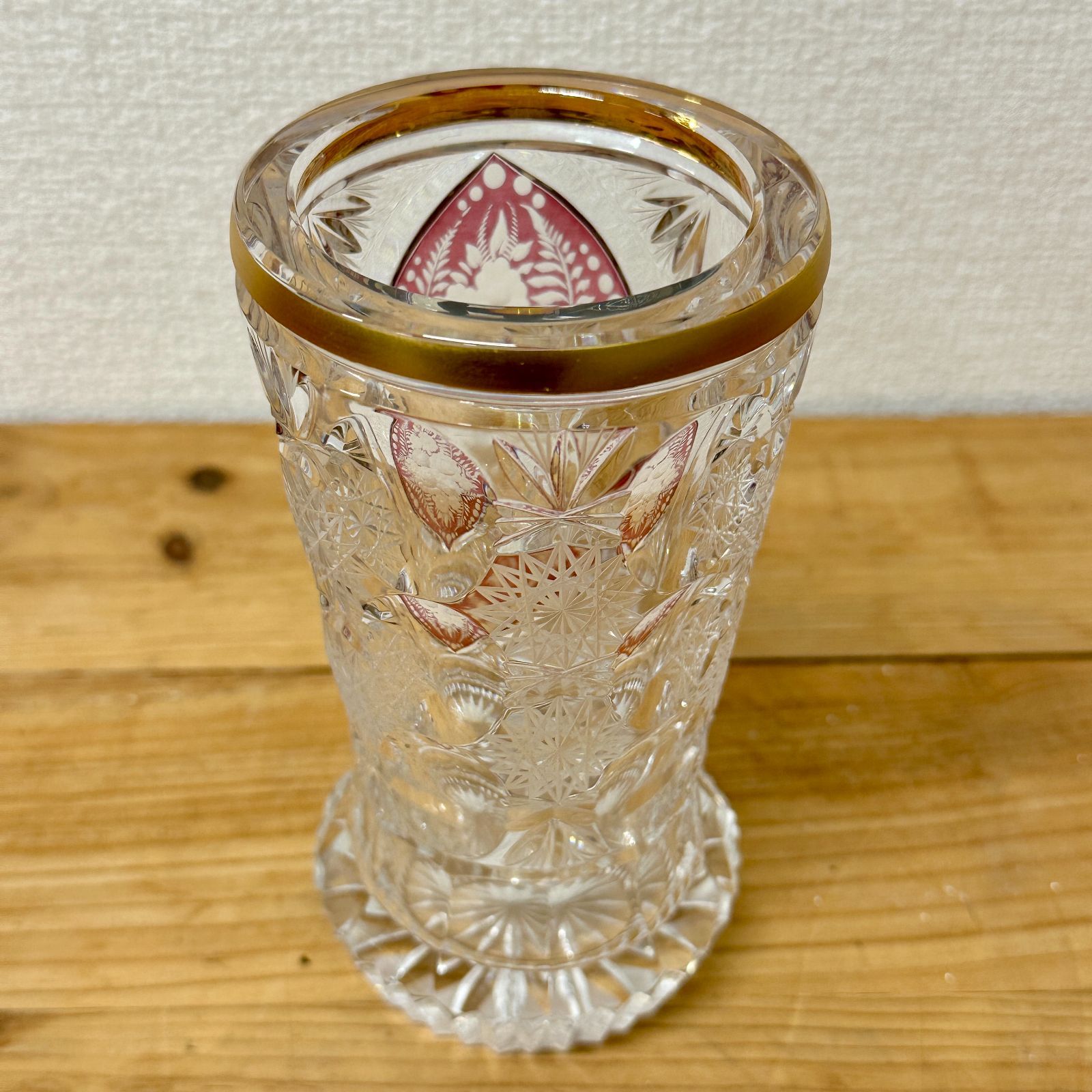 チェコクリスタルガラス製　造花 チェコクリスタルガラス製 造花 チェコクリスタルガラス製 造花 チェコ