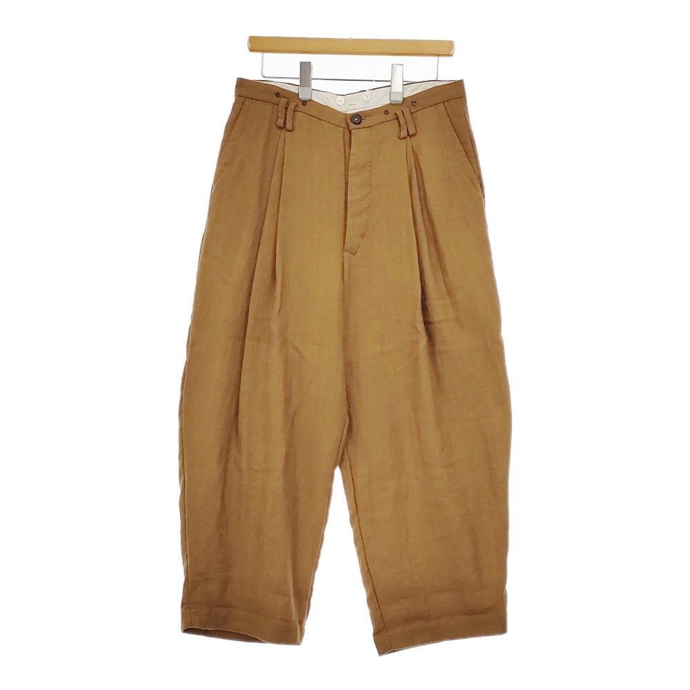 レア　suzuki takayuki スズキタカユキ　ウール　リネン　パンツ suzuki takayuki wide legged pants Ⅲ（スズキタカユキ ワイド