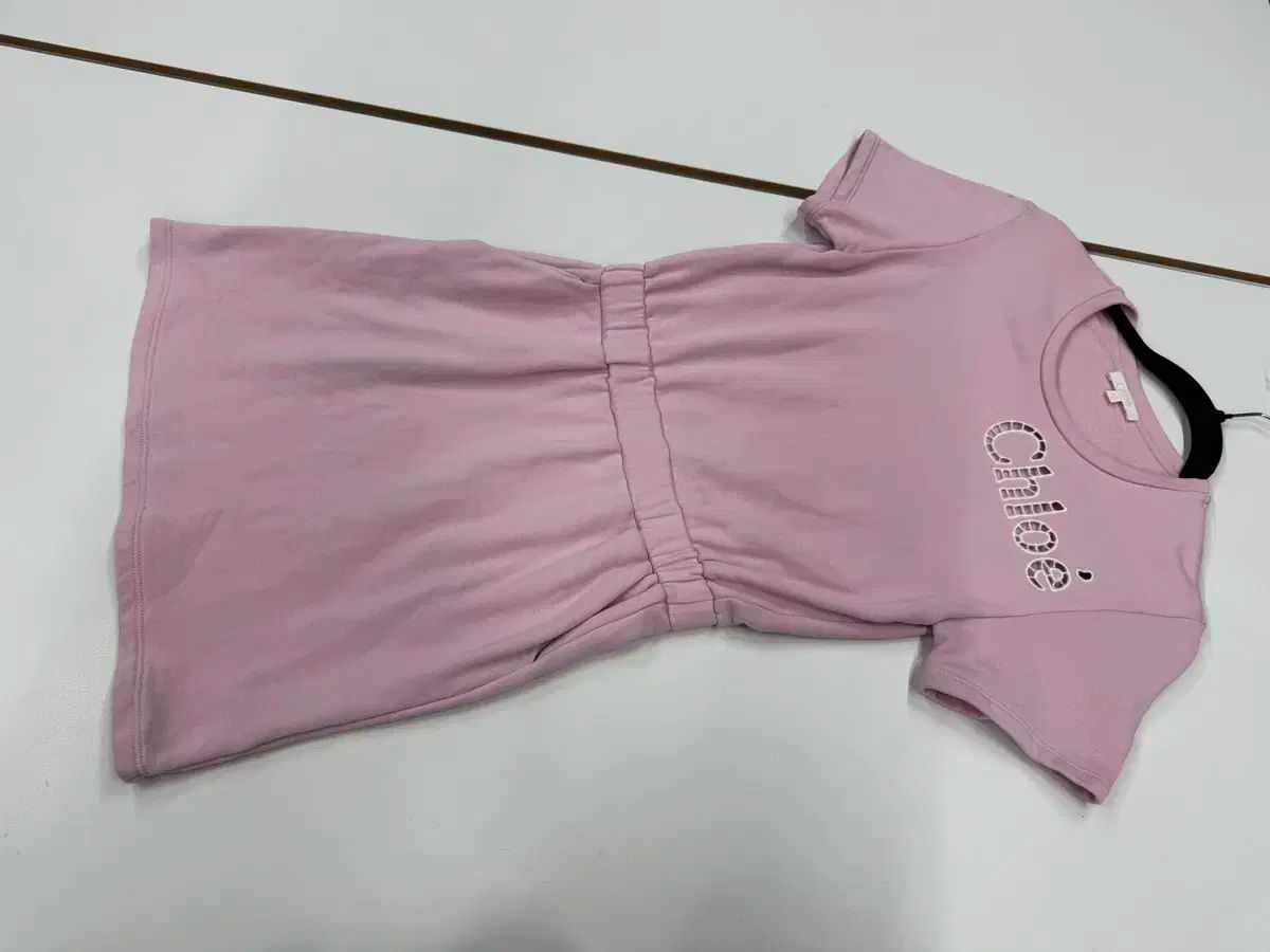 Chloe クロエ 12 ロゴ 半袖 ワンピース キッズ