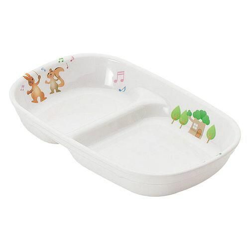 【新品・3営業日で発送】TKG テイケイジイ 遠藤商事 メラミンお子様食器「プチまる」７８０－ＰＭ　二菜皿【RSLJ901】