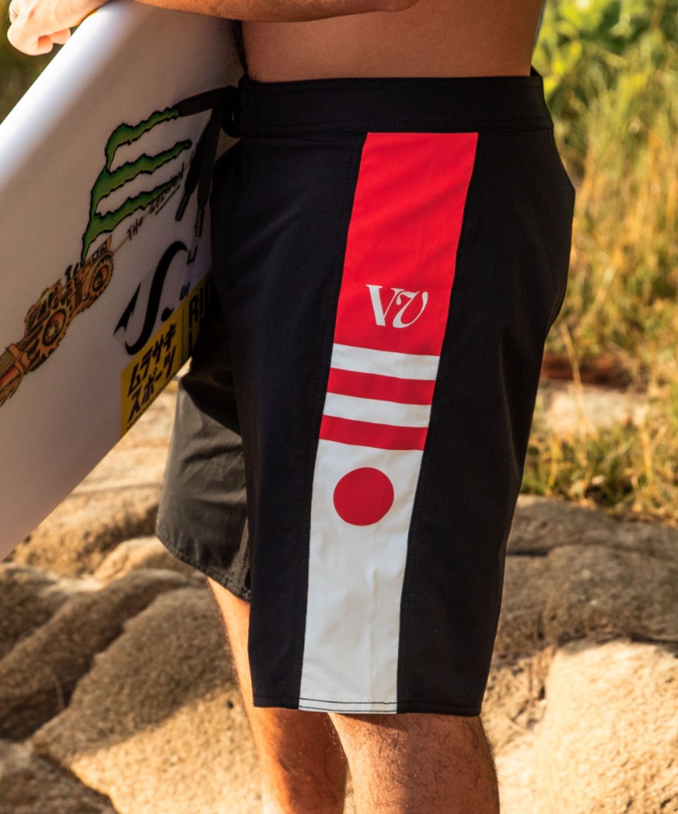 ムラスポ公式 Rivvia PROJECTS リヴィアプロジェクツ 水着 海パン トランクス サーフパンツ メンズ ボードショーツ 19インチ RBO-25214