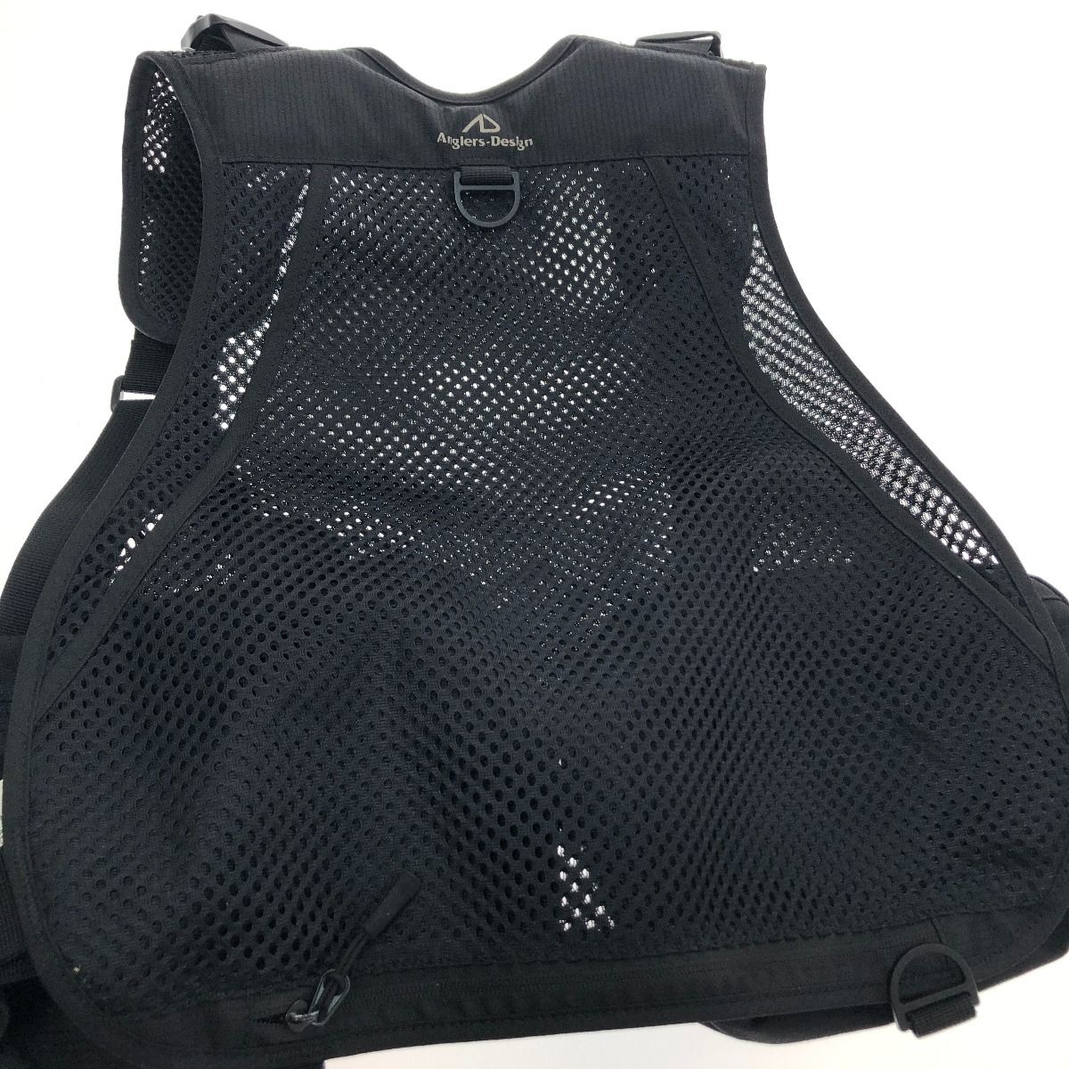 □□Anglers-Design アングラーズデザイン ライトパックベスト フィッシングベスト フリーサイズ ADV-03 ブラック □□Anglers-Design アングラーズデザイン ライトパックベスト