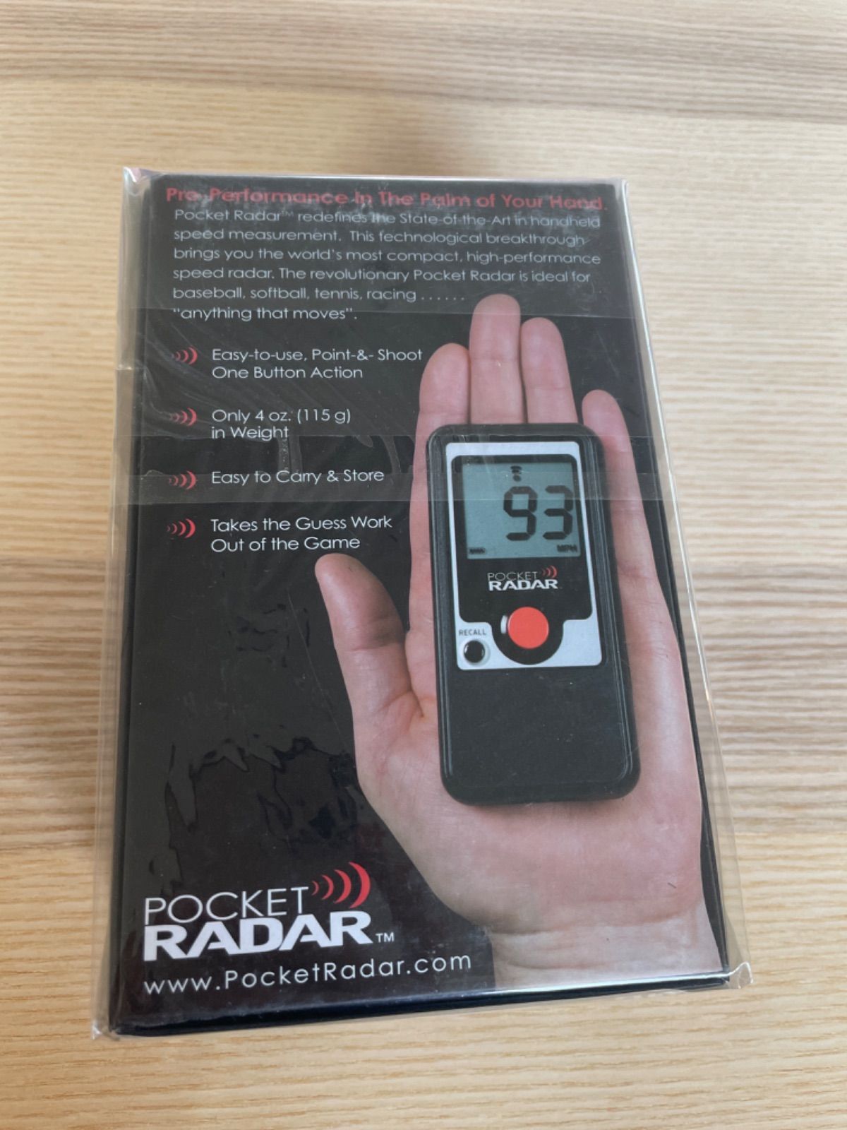 美品】スピードガン ポケットレーダー(POCKET RADAR PR1000