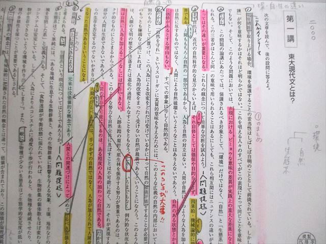 UW12-130 東進ハイスクール 東京大学 東大特進コース 東大現代文