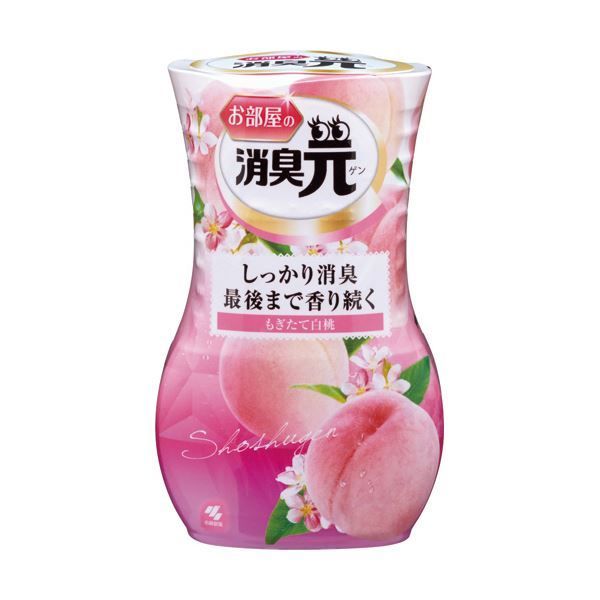 まとめ 小林製薬 お部屋の消臭元 もぎたて白桃 400ml 1個