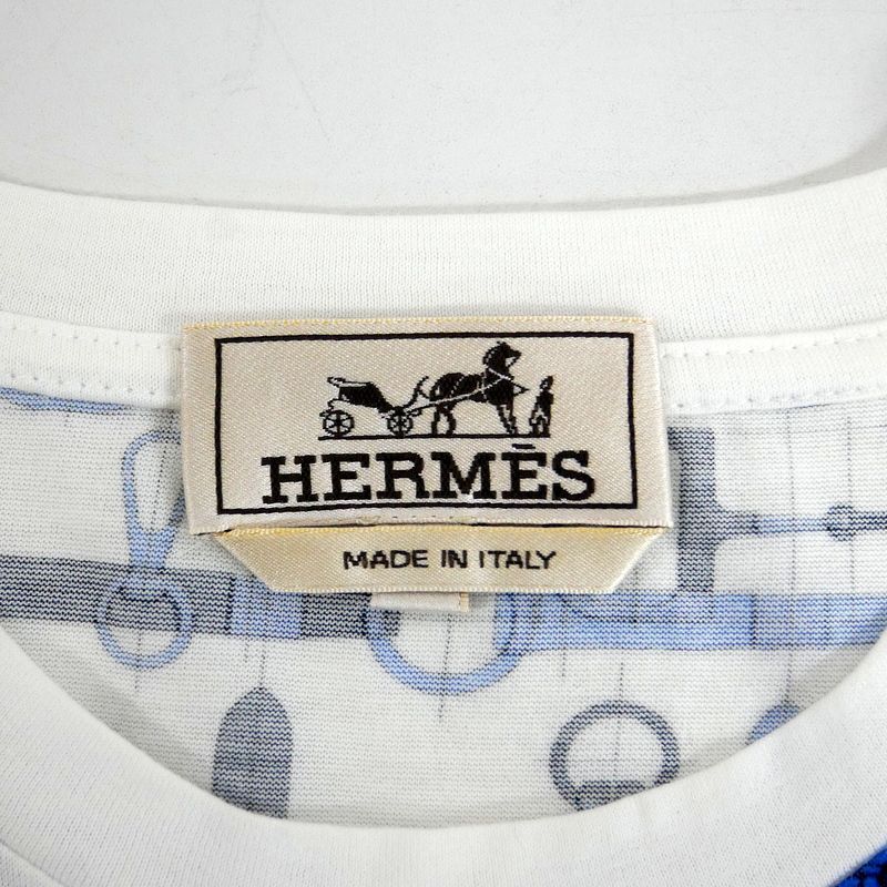 HERMES エルメス 国内正規 ラビリンス ホースビット柄Tシャツ HERMES エルメス 国内正規 ラビリンス ホースビット柄Tシャツ