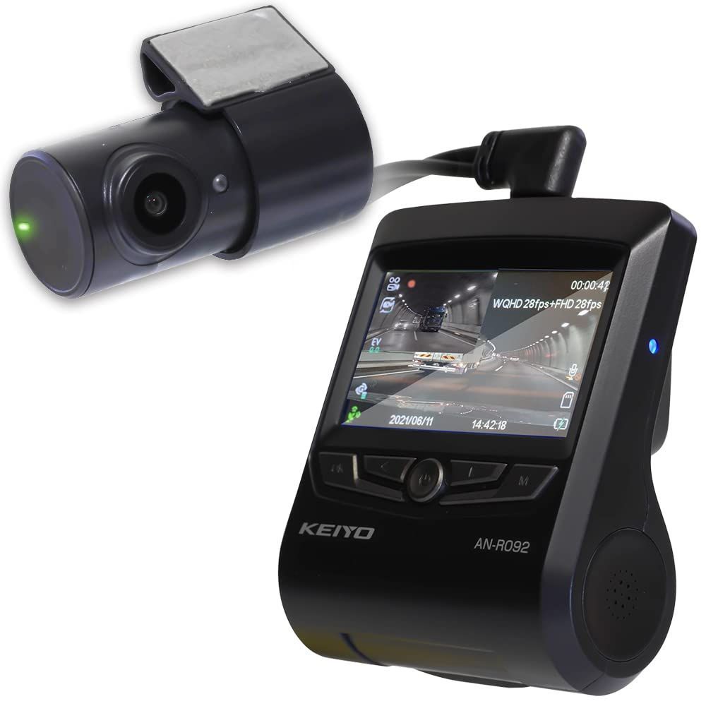 KEIYO eMMCドライブレコーダー本体録画式 ファッション SDカード不要で