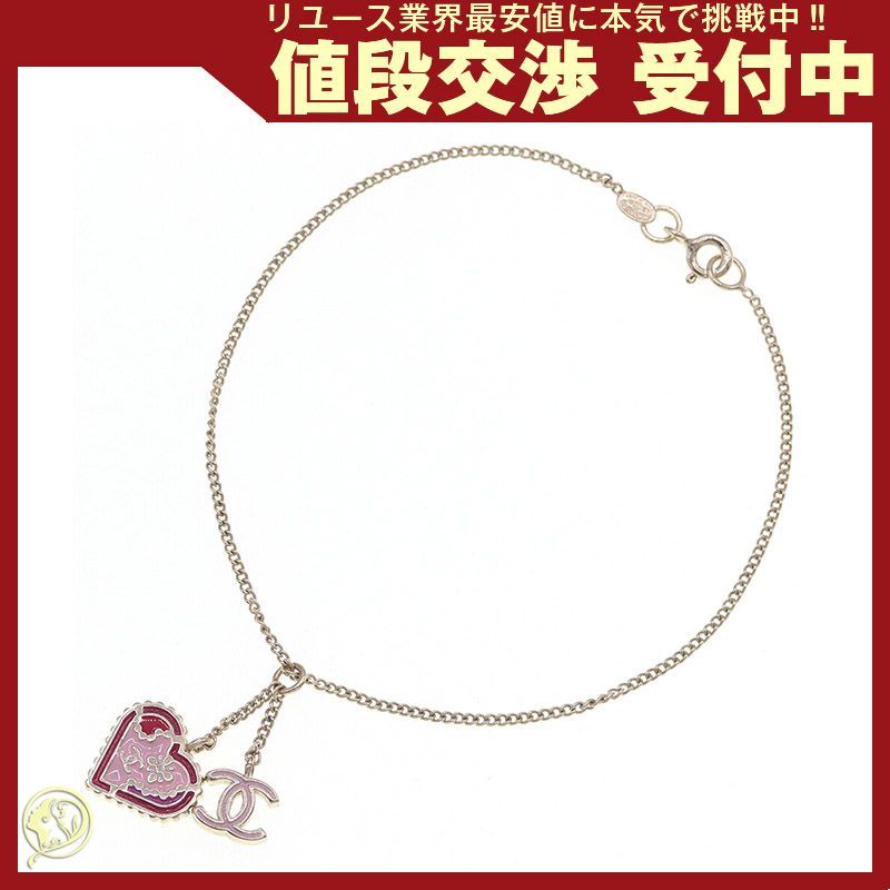 CHANEL ピンク メタルブレスレット CHANEL ピンク メタルブレスレット CHANEL シャネル ブレスレット ココ