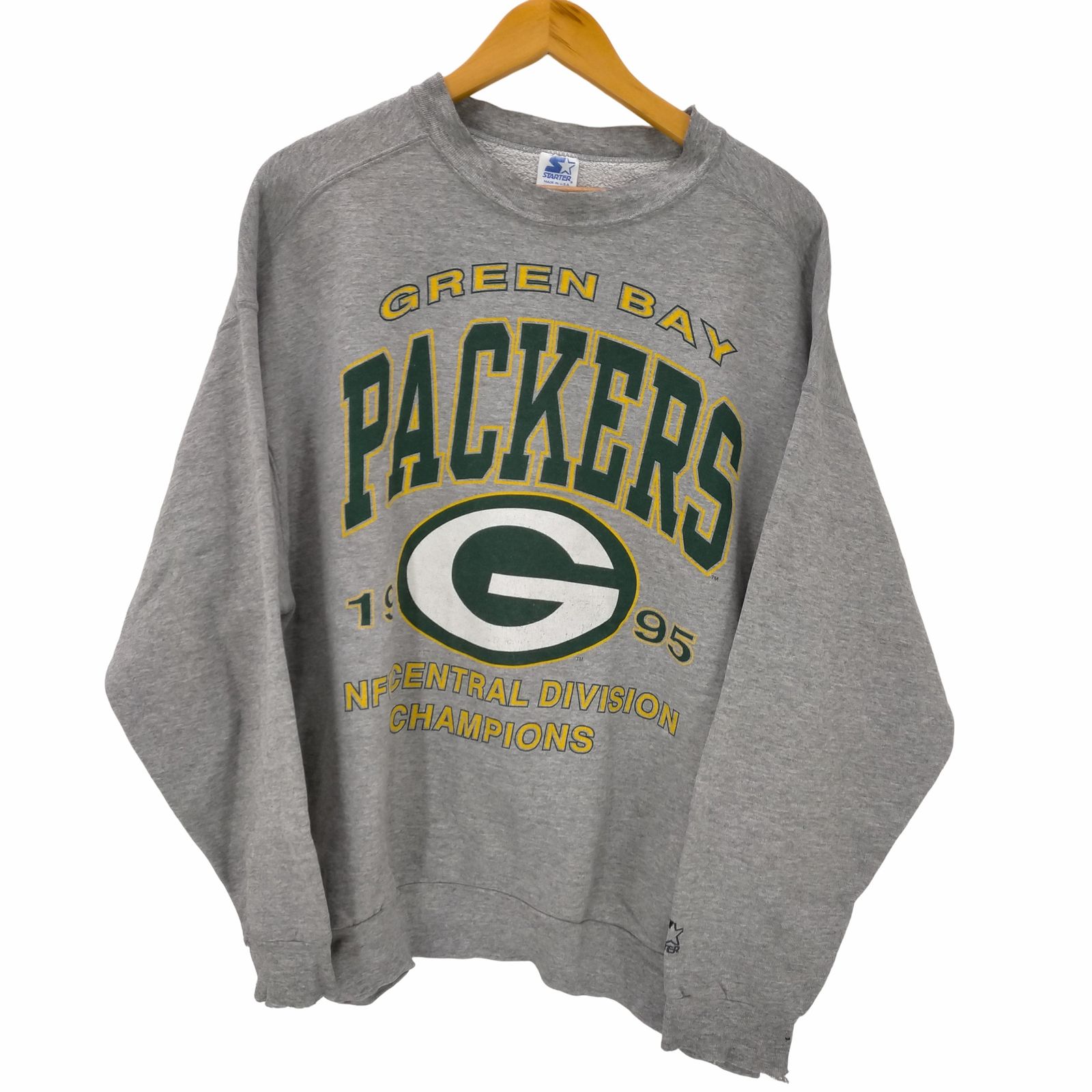スターター STARTER 1995年 USA製 NFL チームロゴ プリント スウェット メンズ import：XL 