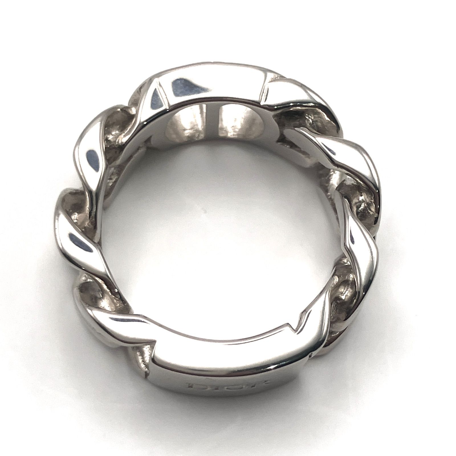 DIOR ディオール チェーン リング S シルバー 925 サイズS 17号 Dior ディーオール リング CD ICON チェーンリンク シルバー925 SV M