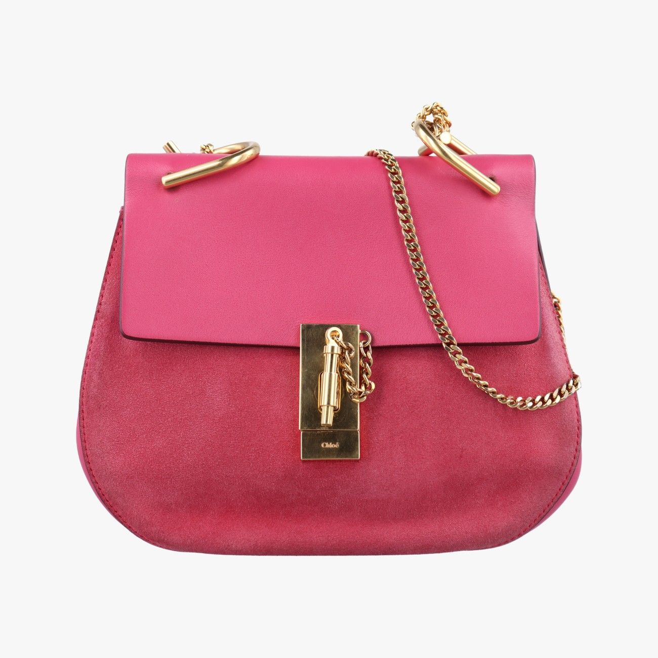 クロエChloeドリューピンク×ロースレッドレザー×スエード03 16 70 65 6