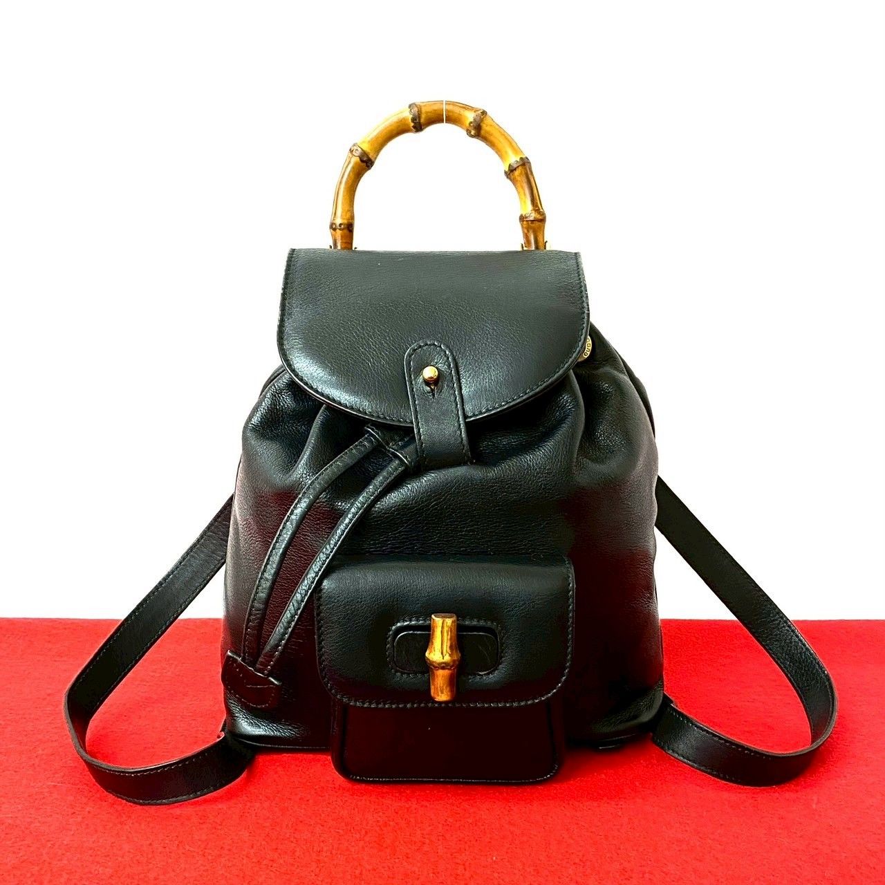 極 美品 GUCCI グッチ オールドグッチ ヴィンテージ バンブー