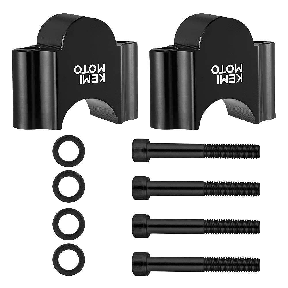 kemimoto ハンドルポスト バイク 30mmアップ ハンドルスペーサー 汎用 φ22mm/22.2mmバー 7/8インチ ハンドルバー 