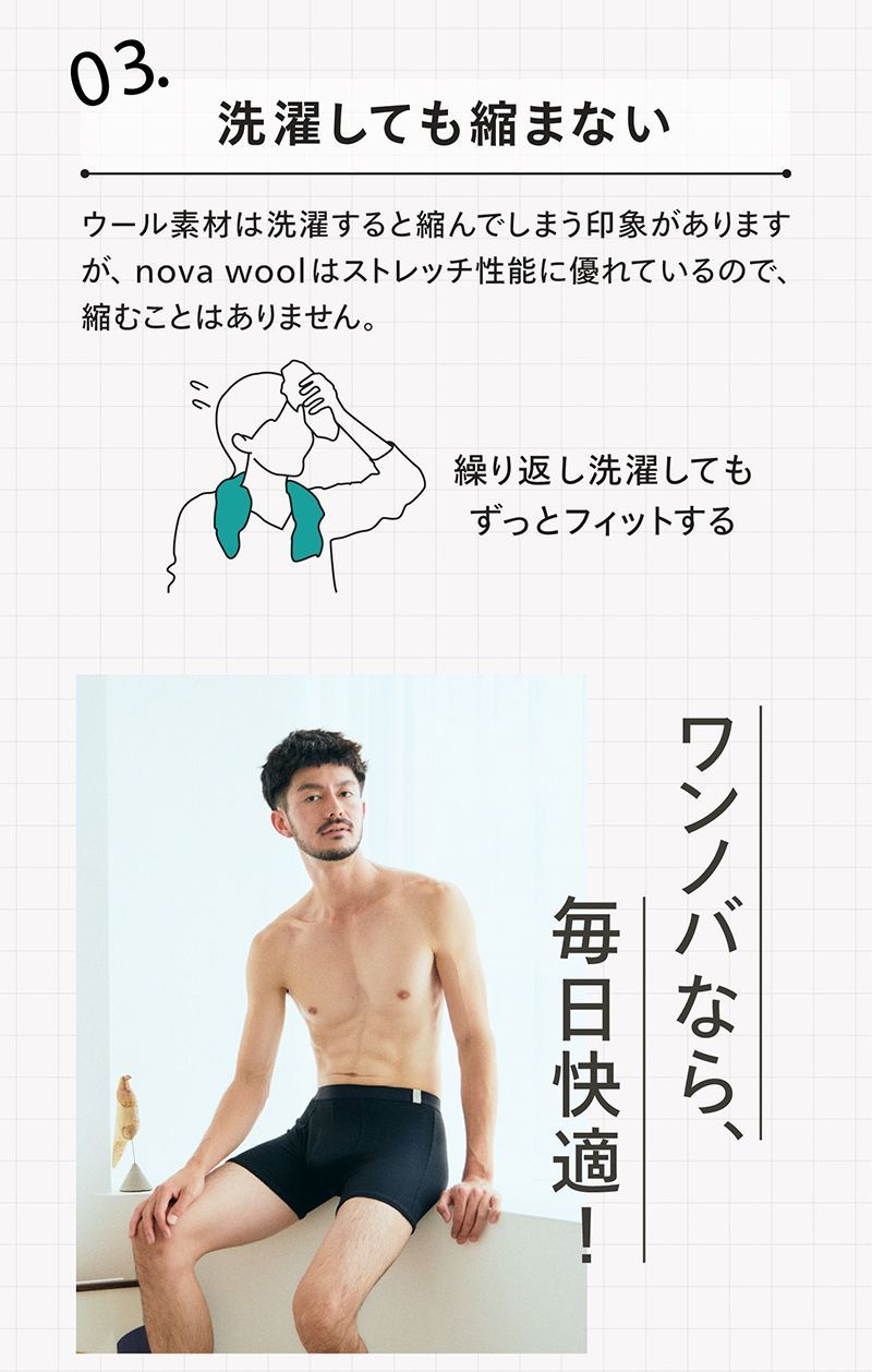 新品 ワンノバ スリーディー ボクサー ブリーフ ブラック ONE NOVA 3D