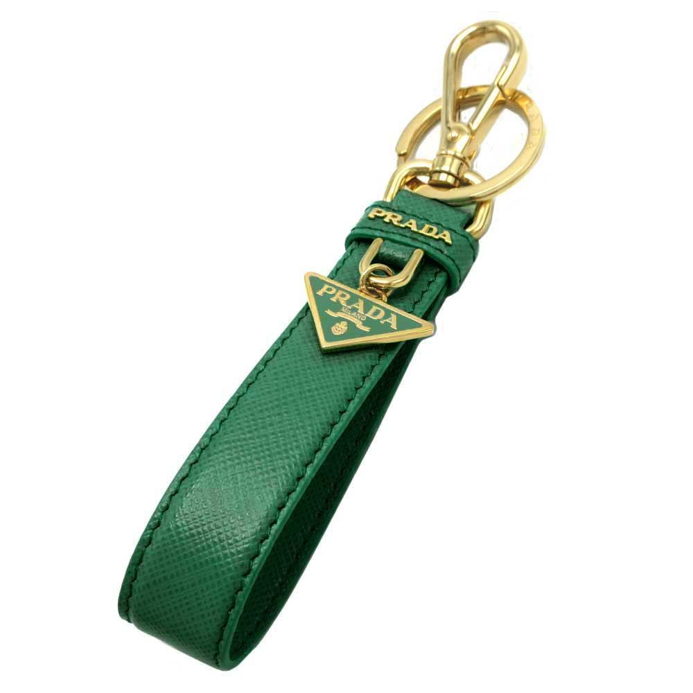 プラダ キーリング PRADA トライアングル ロゴ サフィアーノ レザー キーホルダー 1PP142 053 F0458 アウトレット メンズ レディース