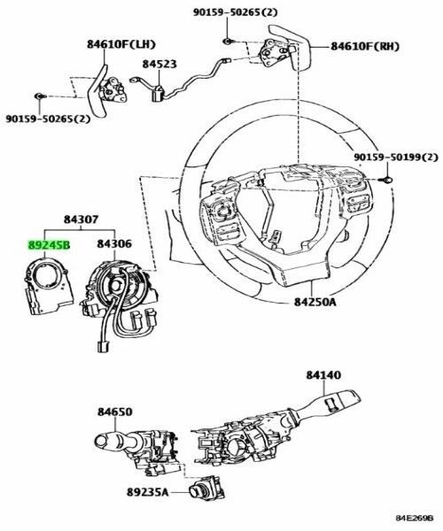 トヨタ 純正 レクサス RC35 300H 200T ステアリング センサ SENSOR STEERING 8924B-53010 TOYOTA LEXUS Genuine JDM メーカー純正品