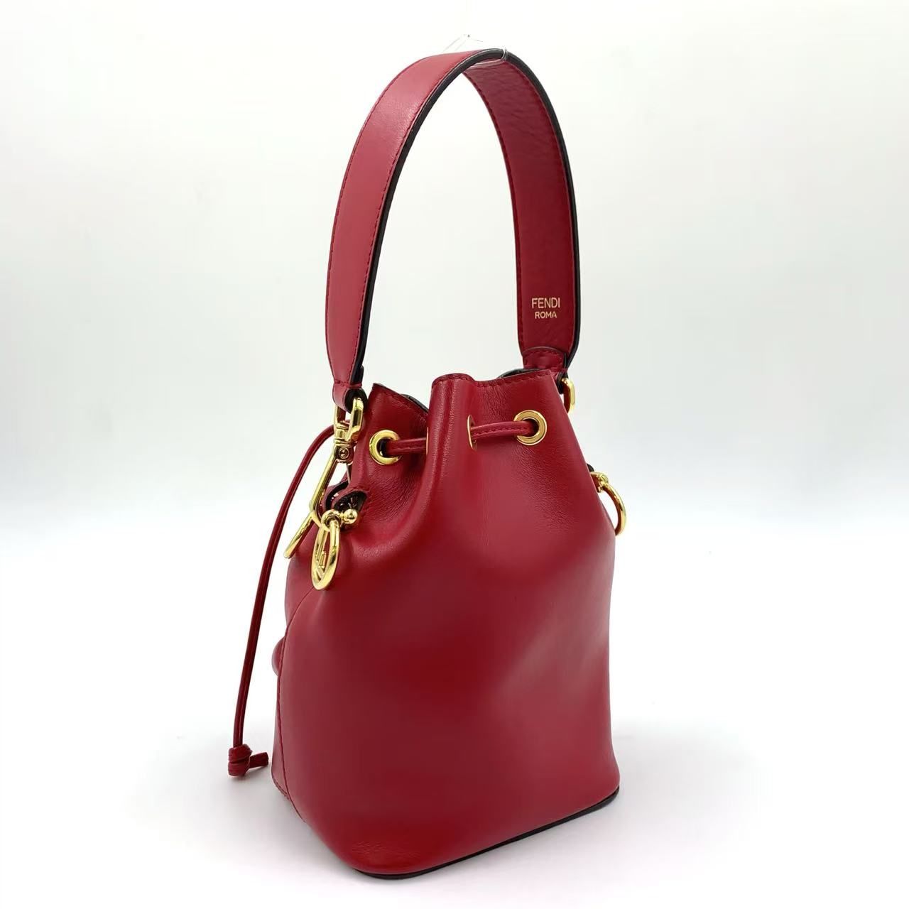 FENDI ミニ モン トレゾール バグズ ショルダーバッグ レザー