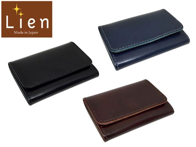 Lien リアン Lien リアン Lien リアン Lien リアン コードバン＆ジーンズカードケース 名刺入れ 日本製 LIWC713 9024838 yone29 Lien リアン コードバン＆ジーンズカードケース 名刺入れ 日本製