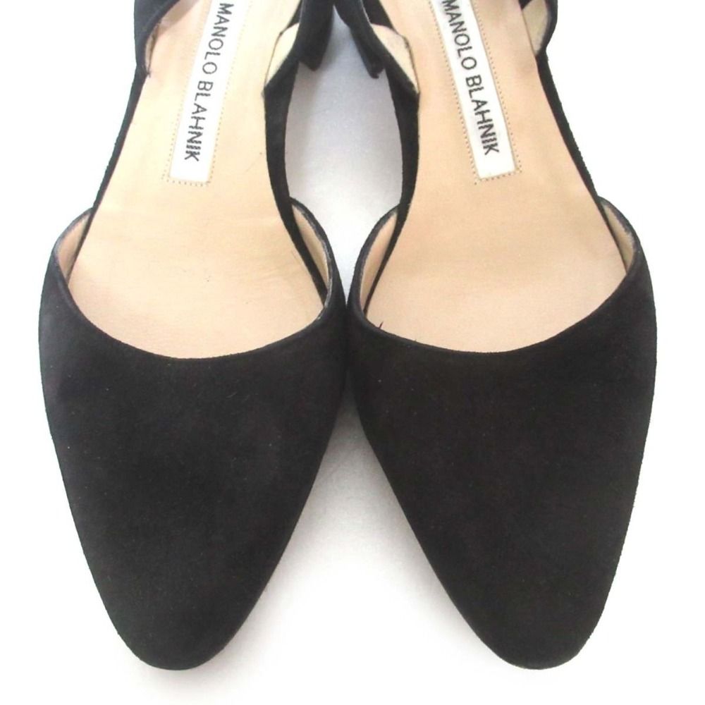 新品同様 MANOLO BLAHNIK マノロブラニク Aspro 30 スエード チャン  