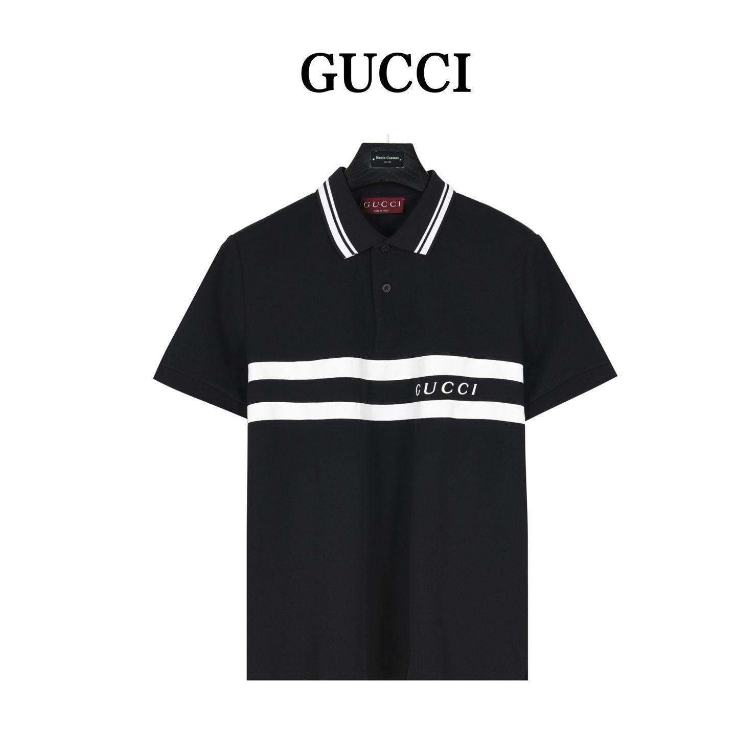 今日特価】Gucci レッドグリーンストライプポロシャツ-1 - メルカリ