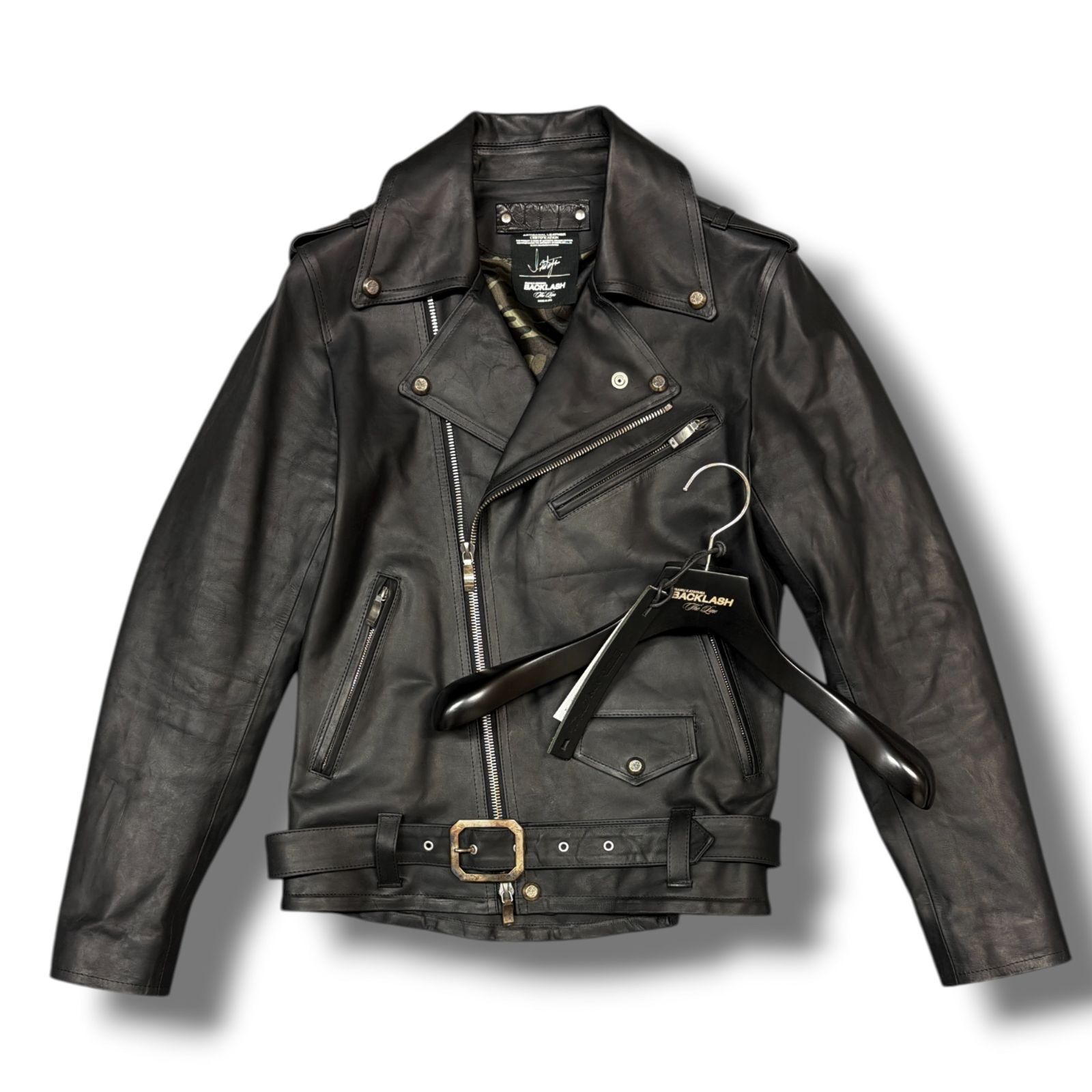 ジャケット・アウター ISAMU KATAYAMA BACK LASH DOUBLE RIDERS ISAMU KATAYAMA BACKLASH - JAPAN SHOULDER “GARMENT-DYED