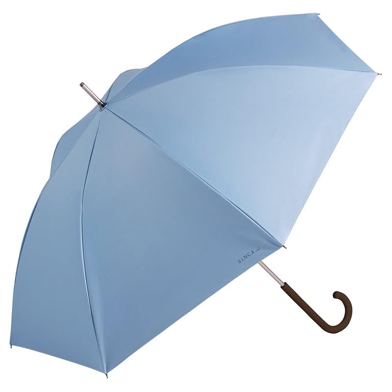 Wpc. 日傘 SiNCA LONG 60 サックス《遮光率100%・UVカット率99.9%・UPF50+・晴雨兼用》長傘 60cm レディース メンズ シンプル 無地 大人 ベーシック 上品 耐風15m/s おしゃれ シック SI01-951-101 0