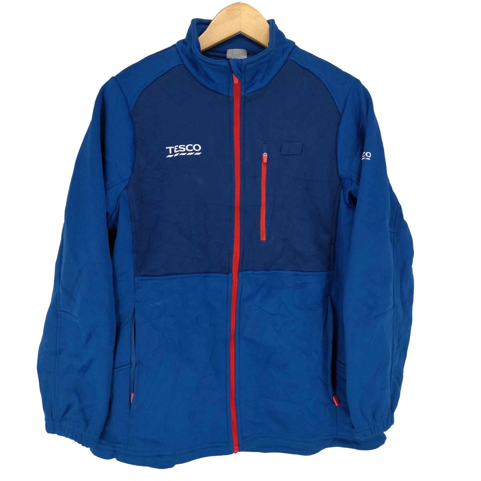 ユーズドフルギ USED古着 TESCO 裏地フリースジップジャケット メンズ 表記無