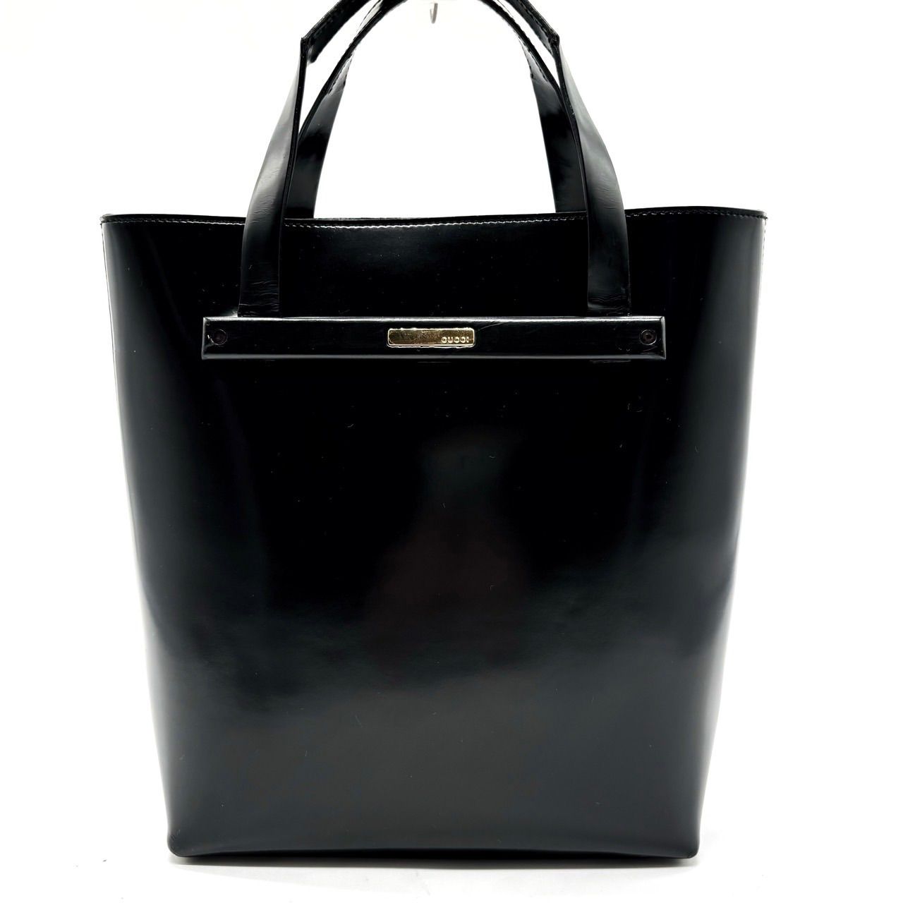 GUCCI グッチ レザー トートバッグ ハンドバッグ オールドグッチ 金