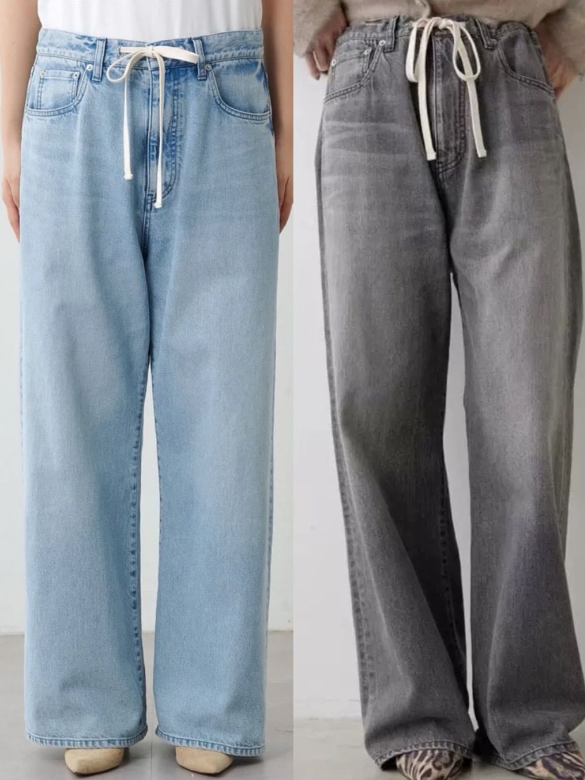Whim Gazette ウィムガゼット ドロストデニムパンツ - メルカリ Whim Gazette ウィムガゼット ドロストデニムパンツ - メルカリ