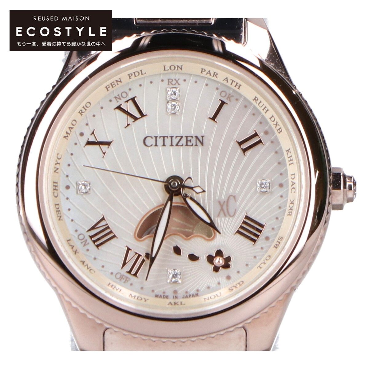 CITIZEN シチズン 【美品/25周年記念】EE1006-51W Cal.H296 xC クロス