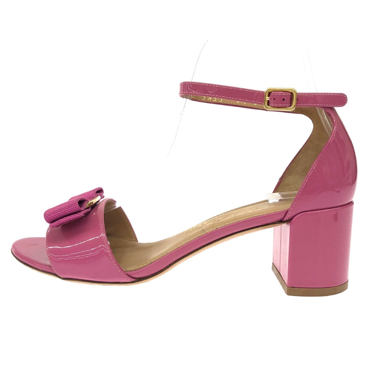 Salvatore Ferragamo サルヴァトーレフェラガモ サンダル 表記サイズ 6 1|2 ヴァラ ピンク レディース | 241011011663