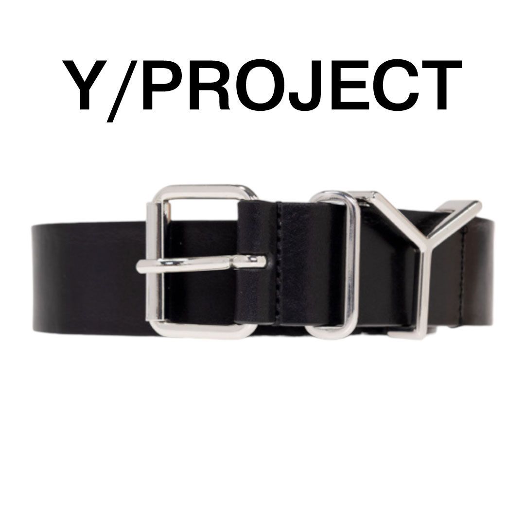 新品】Y/PROJECT - ロゴ ベルト 3.5cm ｜ ブラック - D.CODE - メルカリ