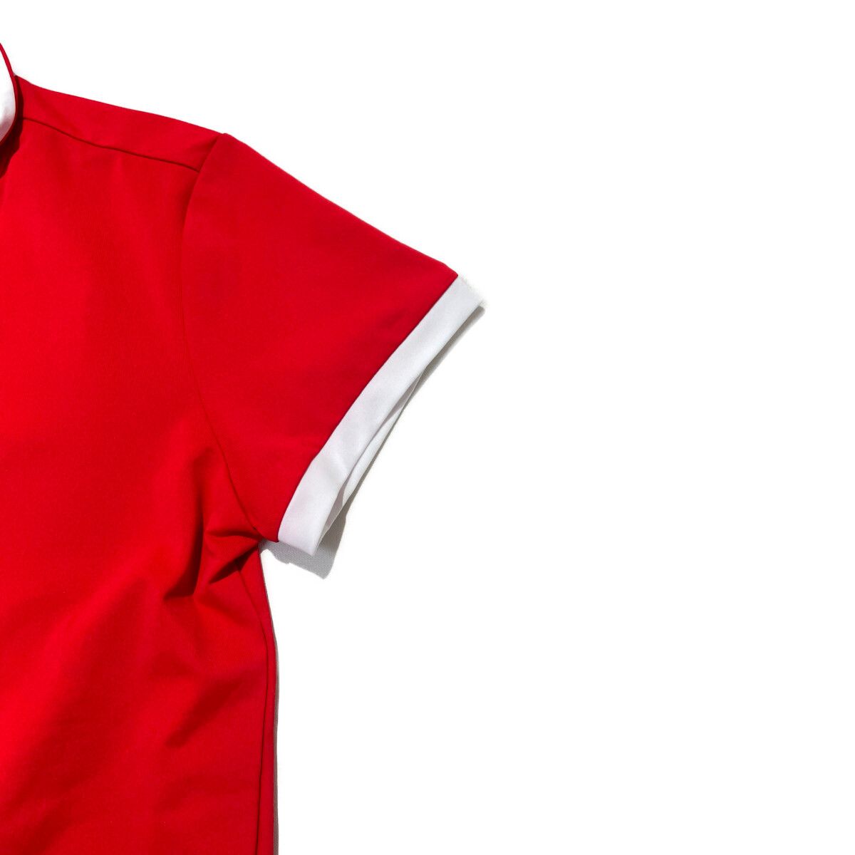 アルチビオ　archivio ホワイトポロシャツ 赤い襟 レディース新品未使用 アルチビオ archivio ホワイトポロシャツ 赤い襟 レディース新品