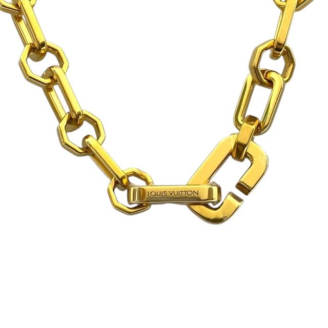 ルイ ヴィトン チェーン ストラップ バッグ メタル ロゴ ゴールド LOUIS VUITTON