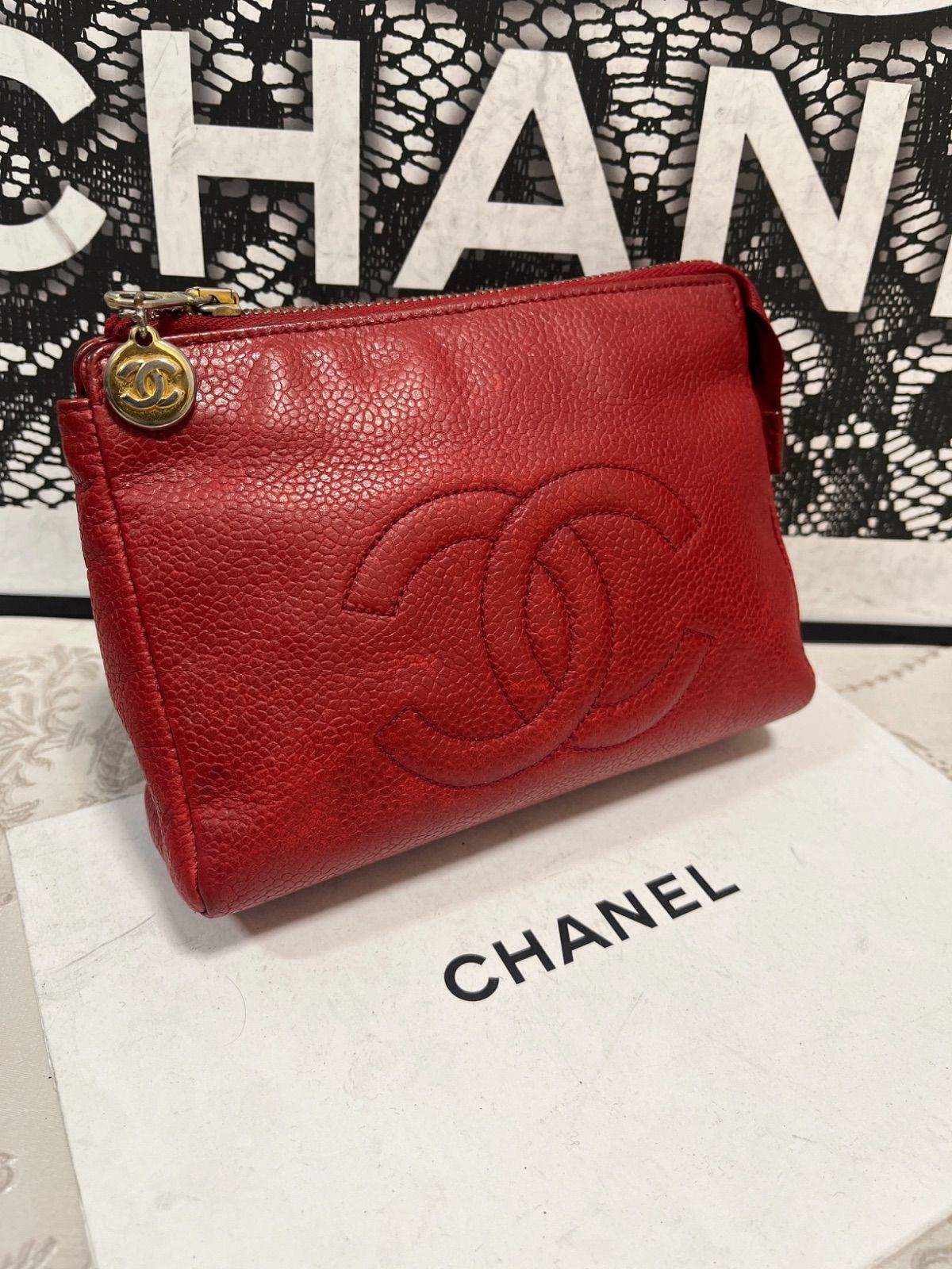 ◇◇ 極上美品 CHANEL ☆ シャネル ヴィンテージ コスメ ポーチ 