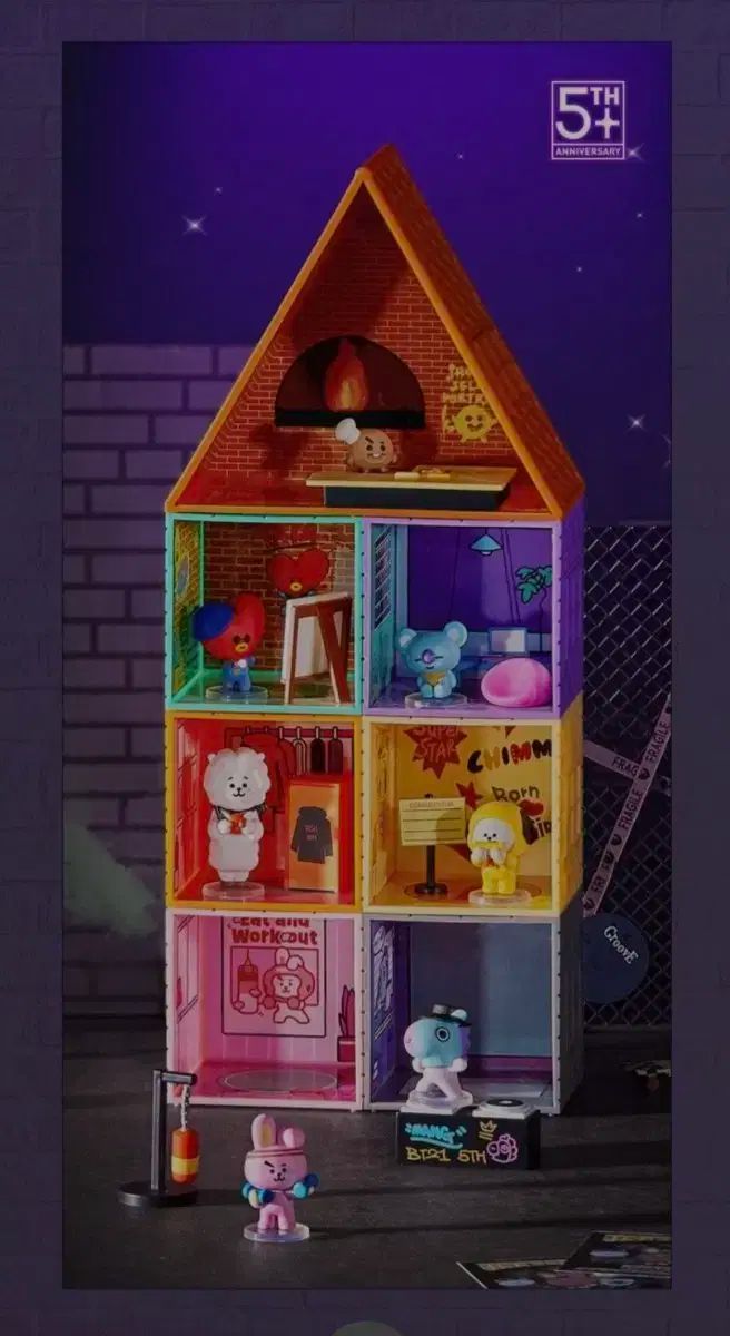 BT21 5 周年 ミニ ハウス フィギュア セット 未開封 新品 - メルカリ