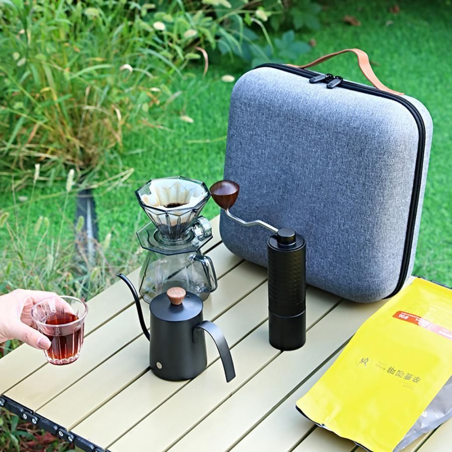 コーヒーミル 手動 レトロ アウト アウトドアコーヒーフルセット outdoor マグカップ 持ち運び 均一 小さい コンパクト おしゃれ プレゼント