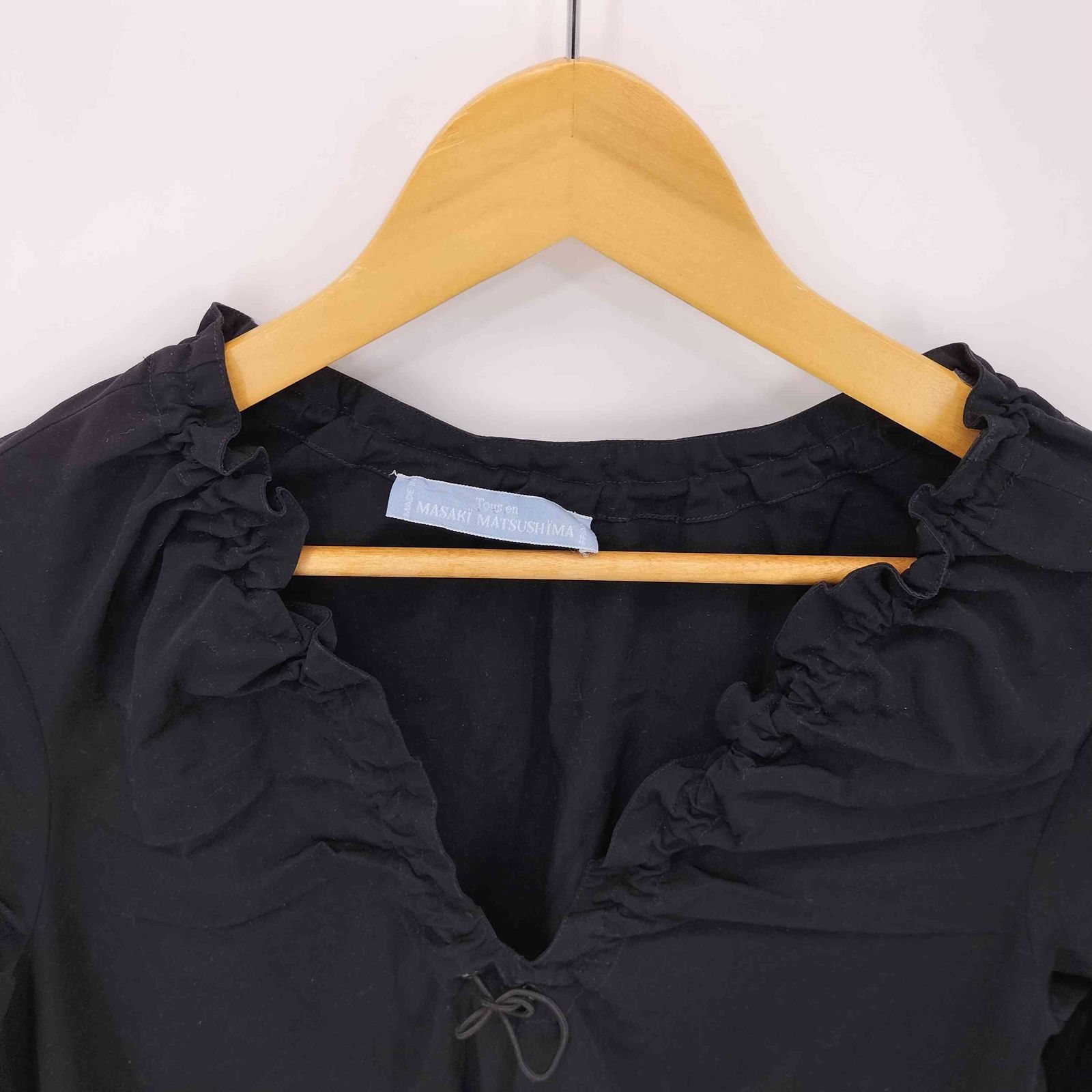 マサキマツシマのワンピース マサキマツシマ MASAKI MATSUSHIMA MADE IN FRANCE ドローコード L/S