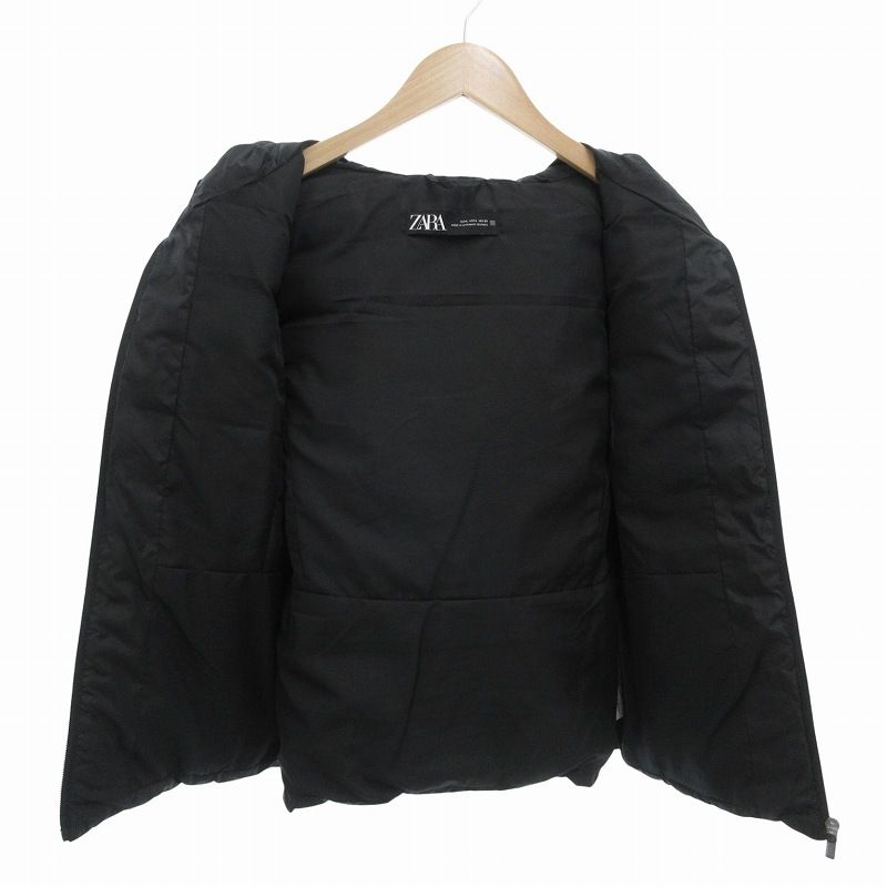 ZARA ザラ　ダウンベスト　ベスト　ブラック　Sサイズ　2024 モデル ZARA！ベスト！ - メルカリ