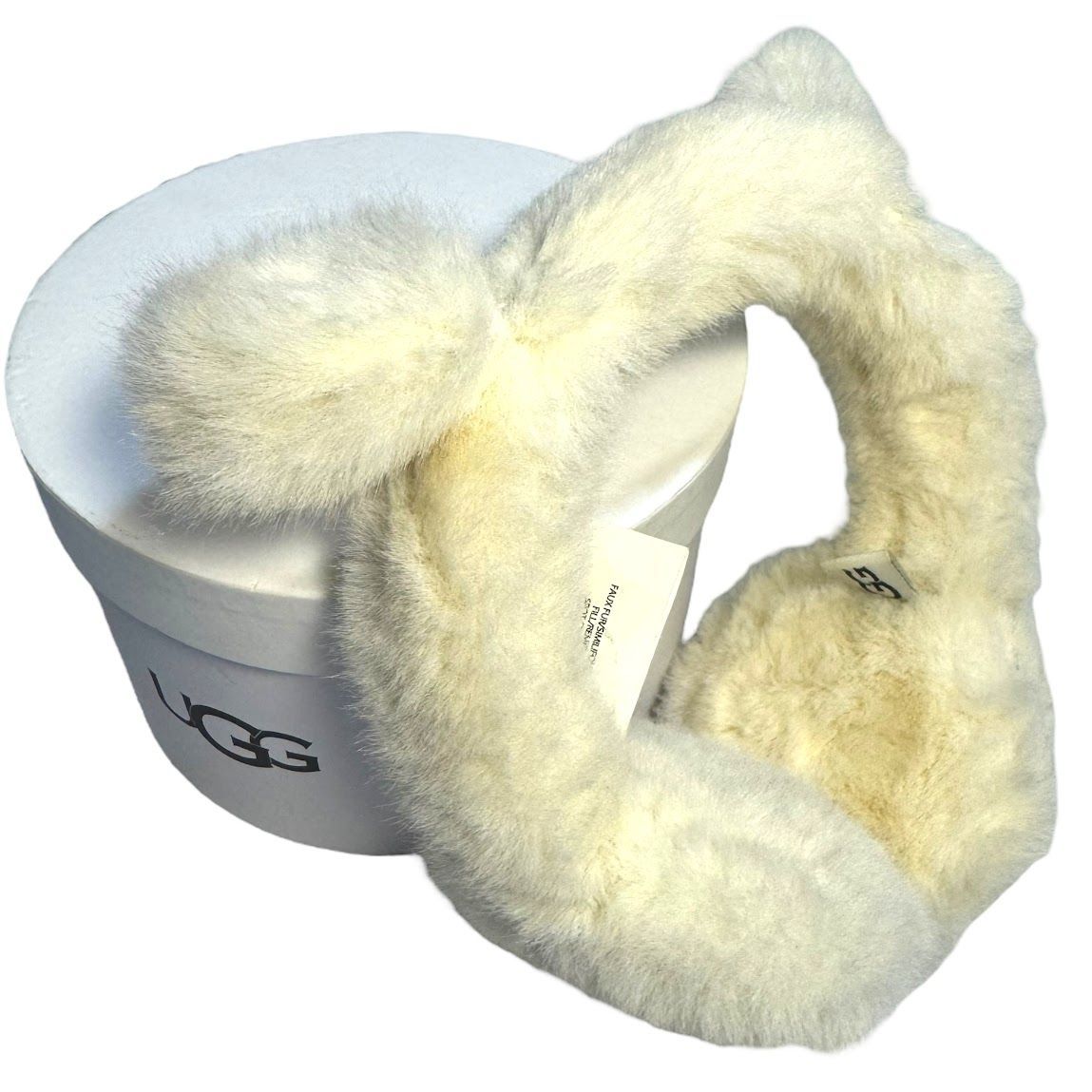RE90 UGG アグ 耳当て イヤーマフ 猫耳 ホワイト 箱入 NIMBUS レディース